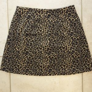 Leopard Print mini skirt size Medium